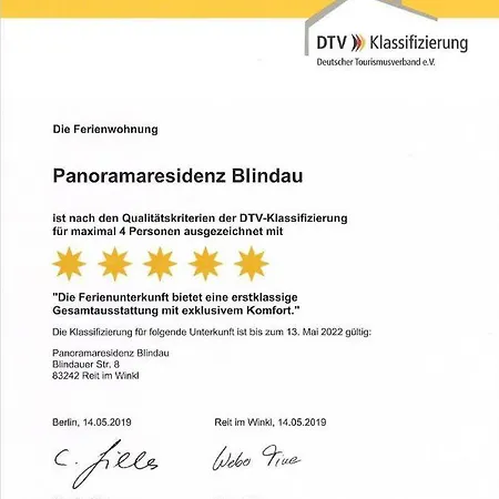 Panoramaresidenz Blindau Reit im Winkl